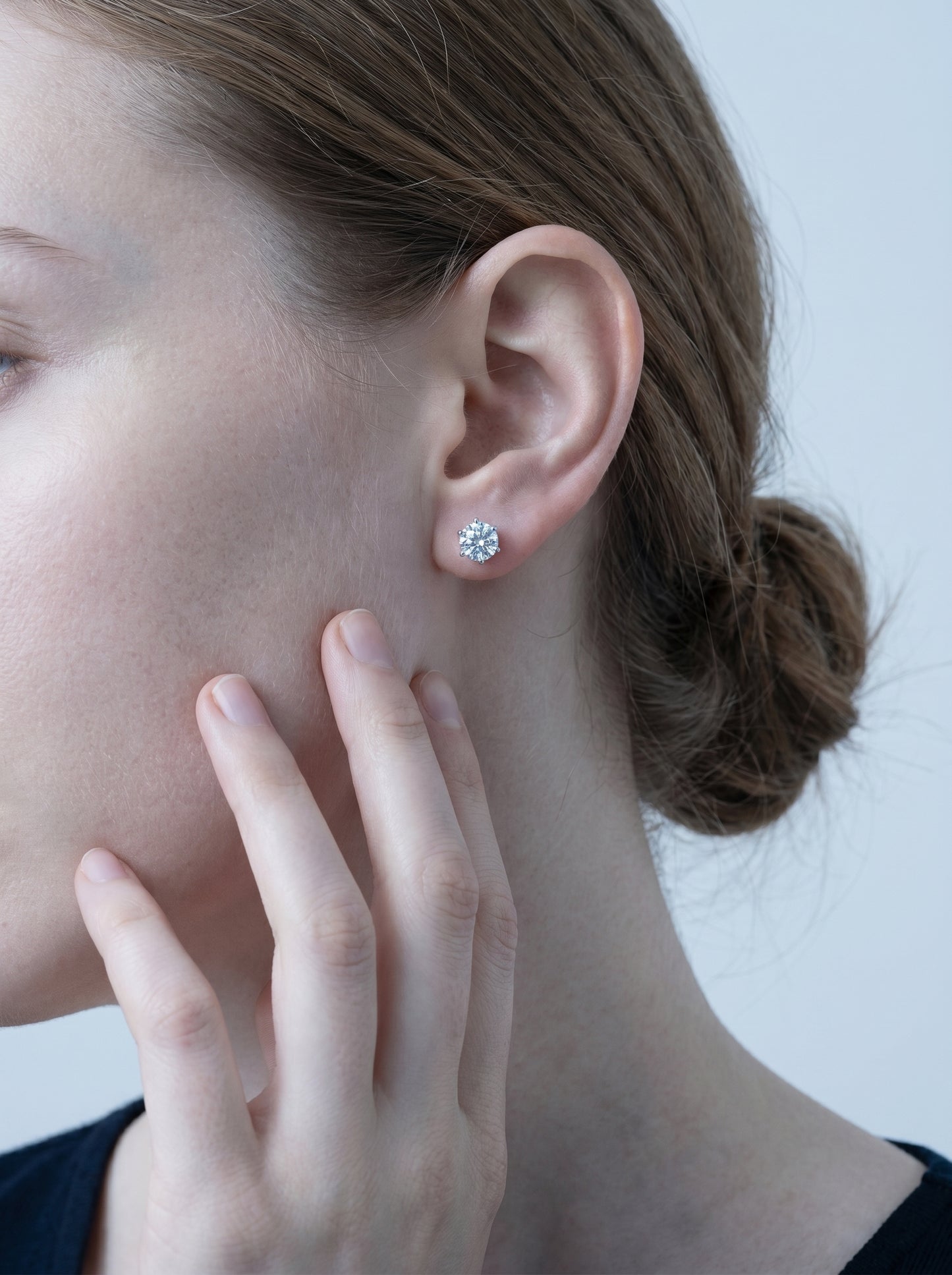 Celand 0.5ct Moissanite Stud Earrings