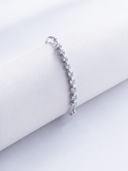 Celand Moissanite Tennis Bracelet, S925 Silver