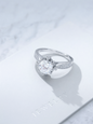 Celand 1ct Floral Moissanite Pavé Ring