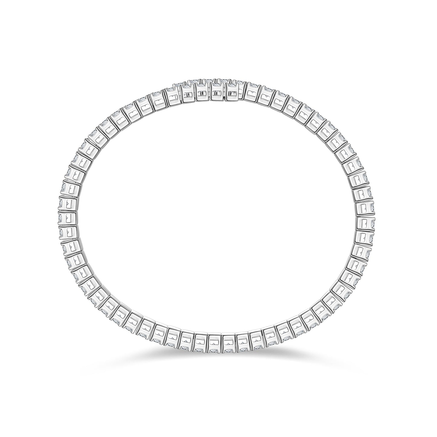 6.5CTW Moissanite Wrap Tennis Bracelet in S925 Sterling Silver
