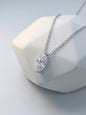 Celand 1ct Marquise Moissanite Necklace