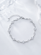 Celand S925 Silver 7x0.5CT Moissanite Bracelet