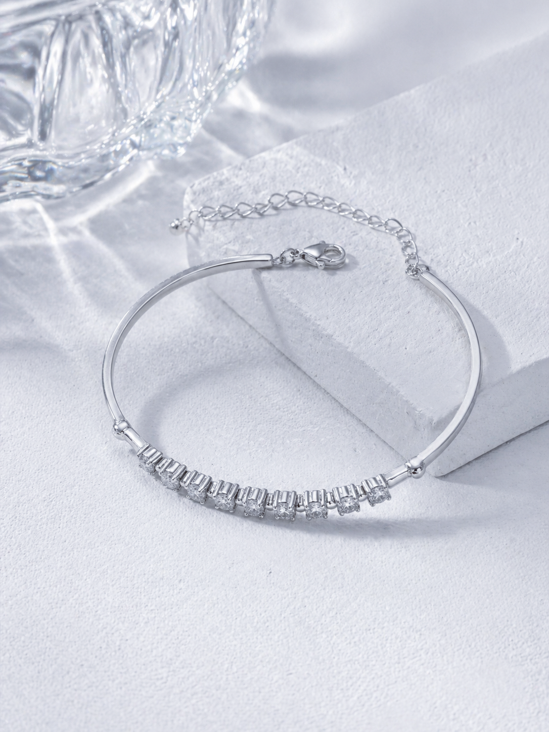 Celand Moissanite Tennis Bracelet, S925 Silver
