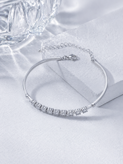 Celand Moissanite Tennis Bracelet, S925 Silver