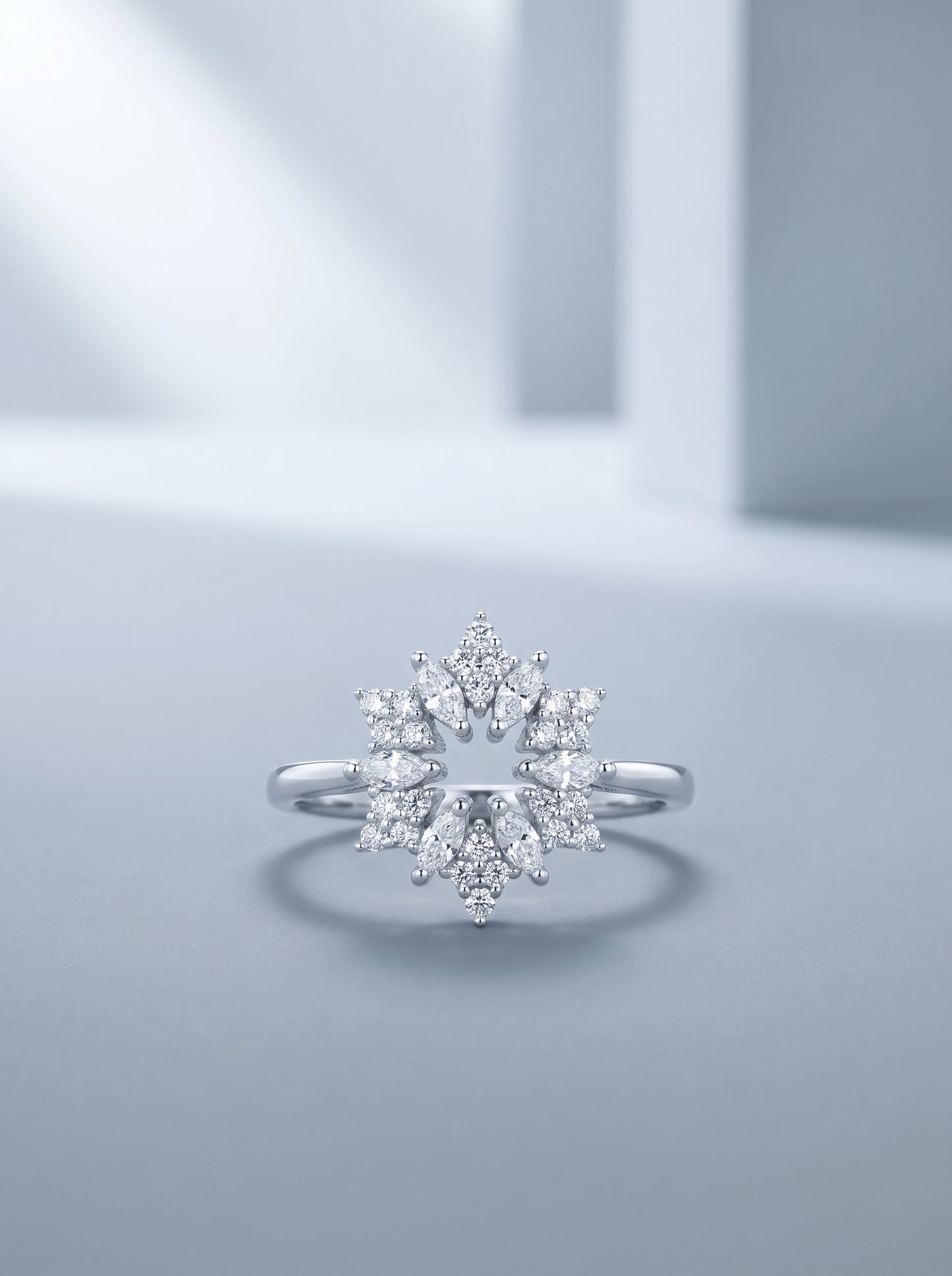 Celand Starflower Moissanite Ring | S925 Sterling Silver