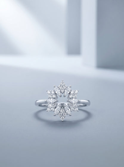 Celand Starflower Moissanite Ring | S925 Sterling Silver