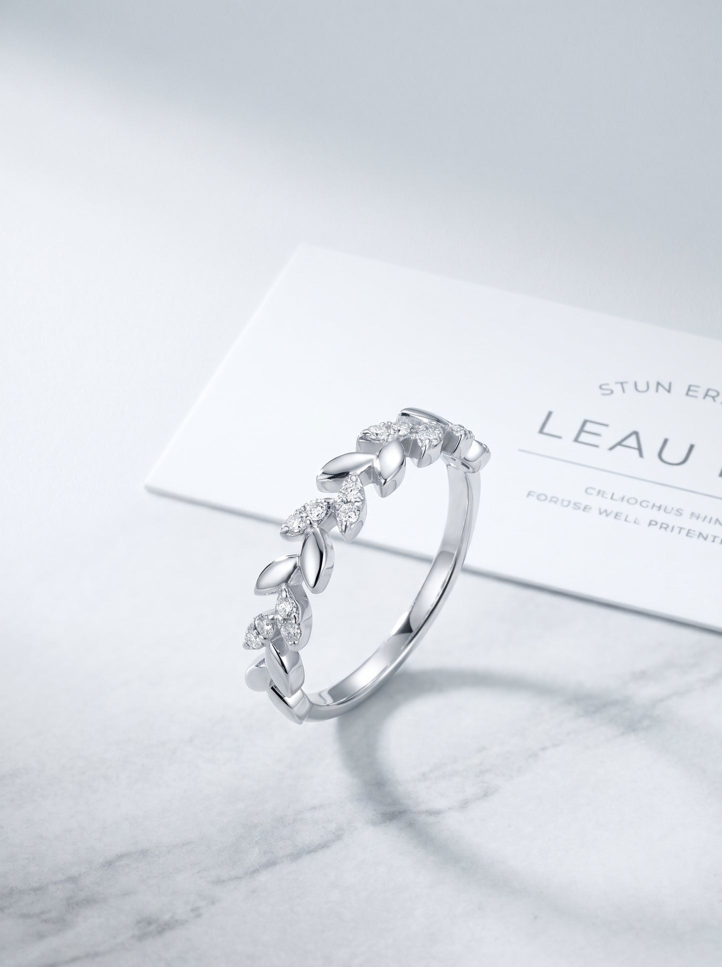 Celand Leaf Vine Moissanite Ring | S925 Sterling Silver
