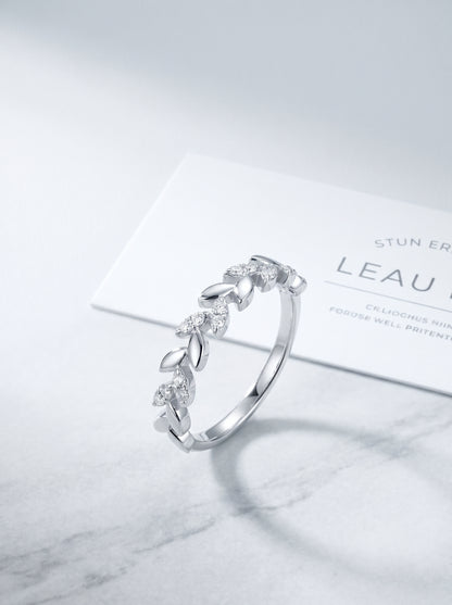Celand Leaf Vine Moissanite Ring | S925 Sterling Silver