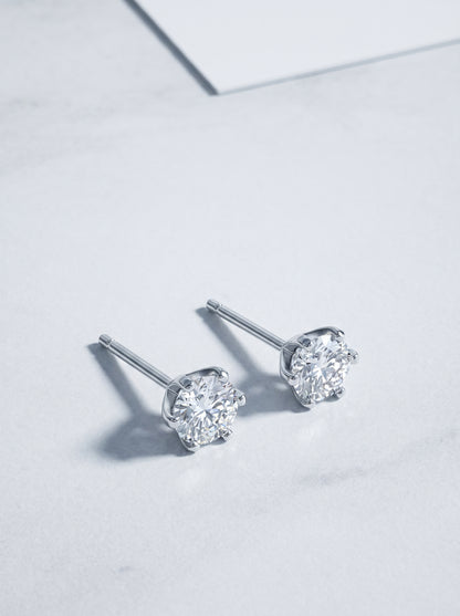 Celand 0.5ct Moissanite Stud Earrings