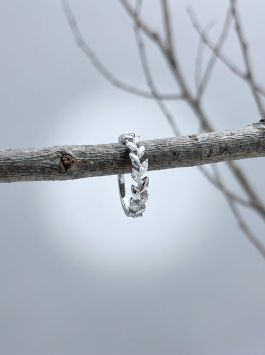Celand Leaf Vine Moissanite Ring | S925 Sterling Silver