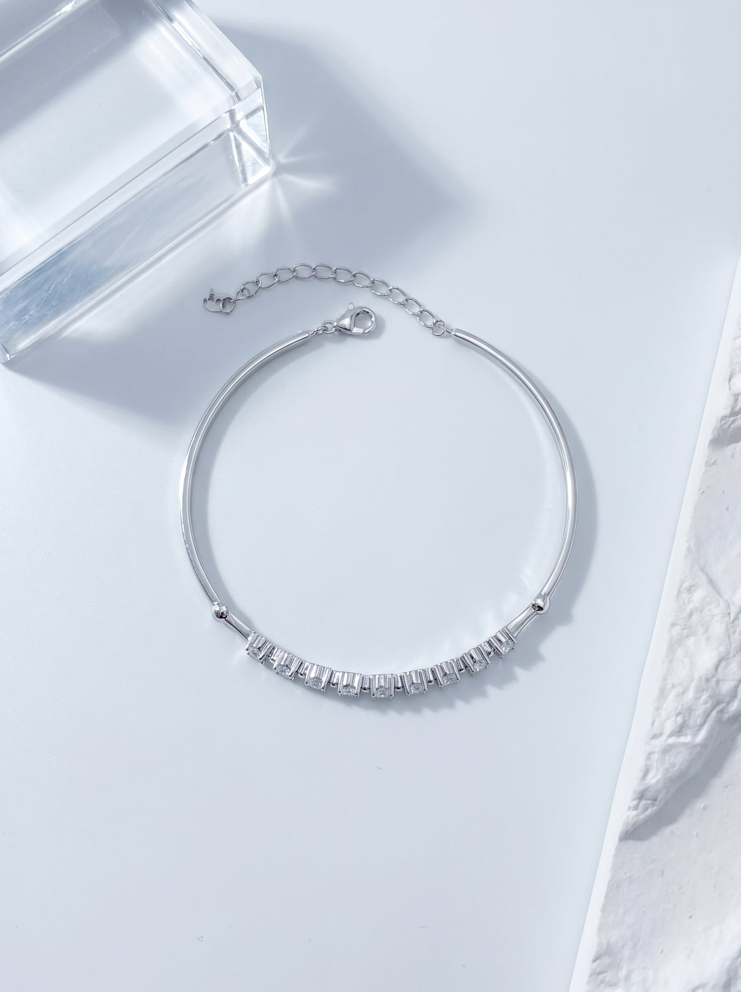 Celand Moissanite Tennis Bracelet, S925 Silver