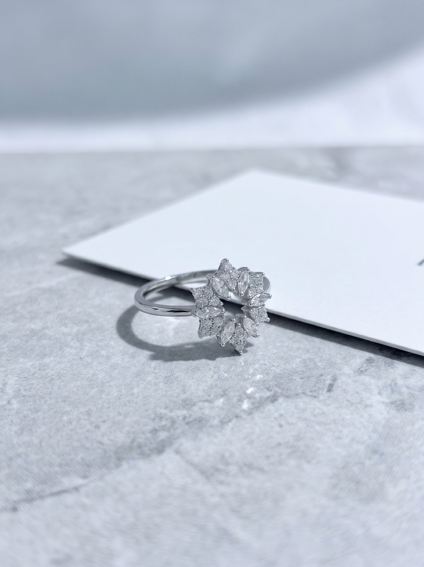 Celand Starflower Moissanite Ring | S925 Sterling Silver