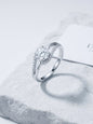 Celand 0.8ct Moissanite Swirl Ring