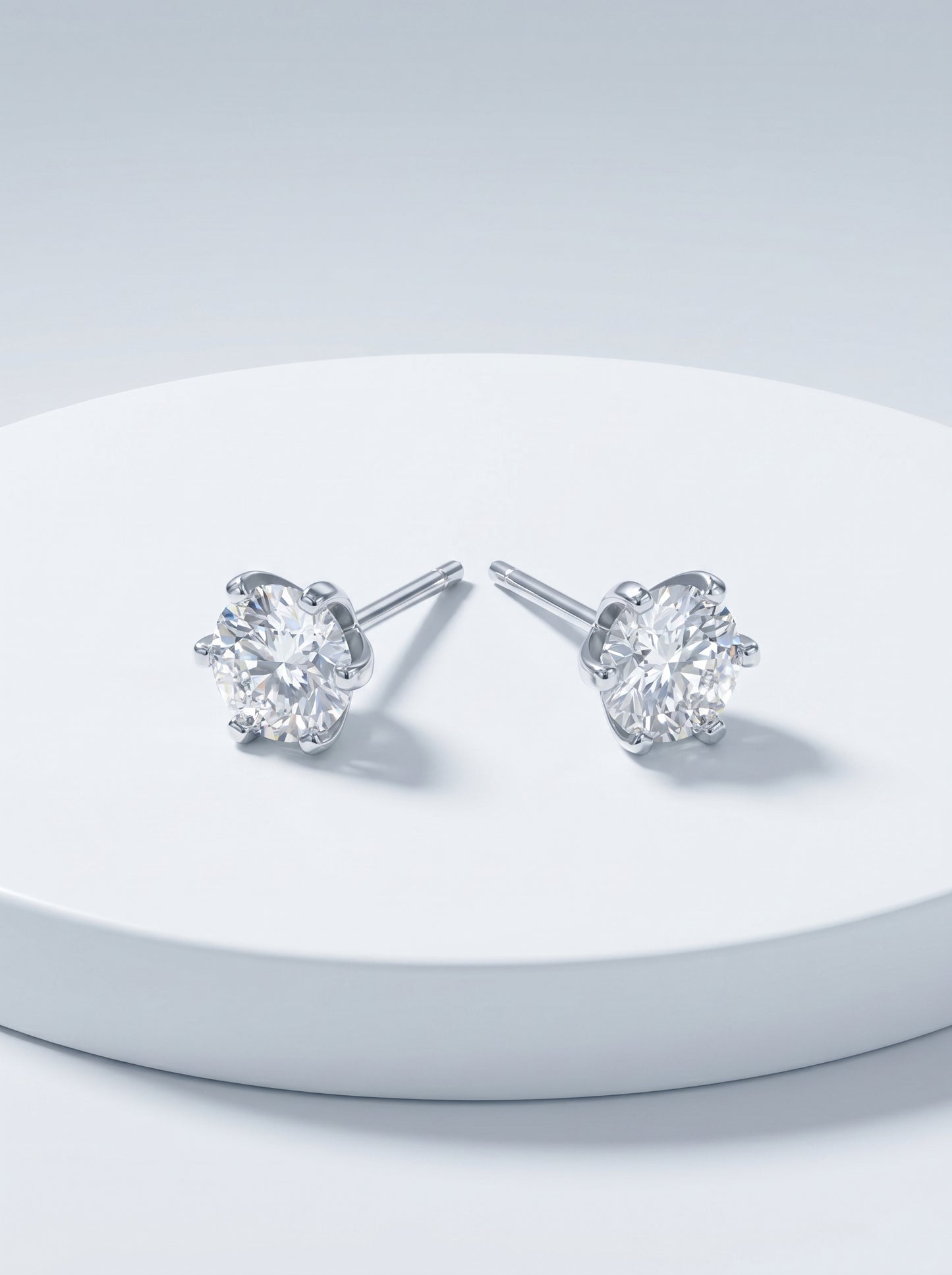 Celand 0.5ct Moissanite Stud Earrings