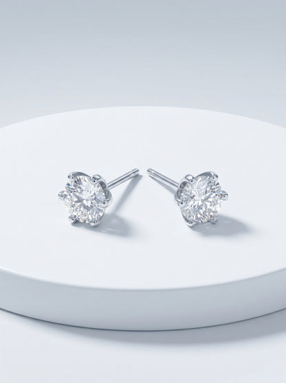 Celand 0.5ct Moissanite Stud Earrings