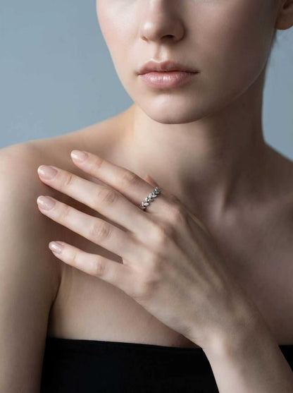 Celand Leaf Vine Moissanite Ring | S925 Sterling Silver