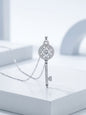 Celand 1ct Key Moissanite Necklace